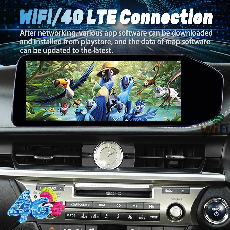 Wireless Carplay For Lexus ES ES300 ES250 ES350 ES300h 2013-2017 Autoradio 12.3inch RHD An