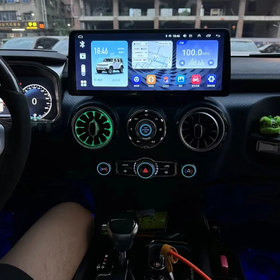 Multimedia Video Player Android 14 Video Player 12.3'' IPS Screen Car Music Stereo For BAI