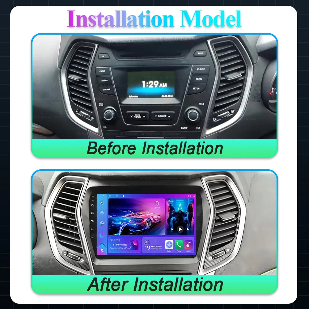 Android 16 For Hyundai Santa Fe 3 2013-2016 Car Radio Multimedia Video Player Carplay Navi | AUTOKITSHOP