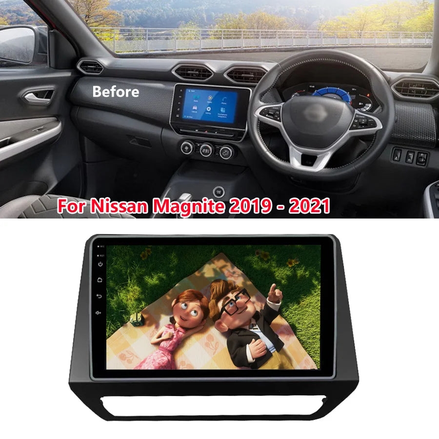 For Renault Triber For Nissan Magnite 2019-2020 Car Radio 8+128GB Radio Tape Recorder Mult