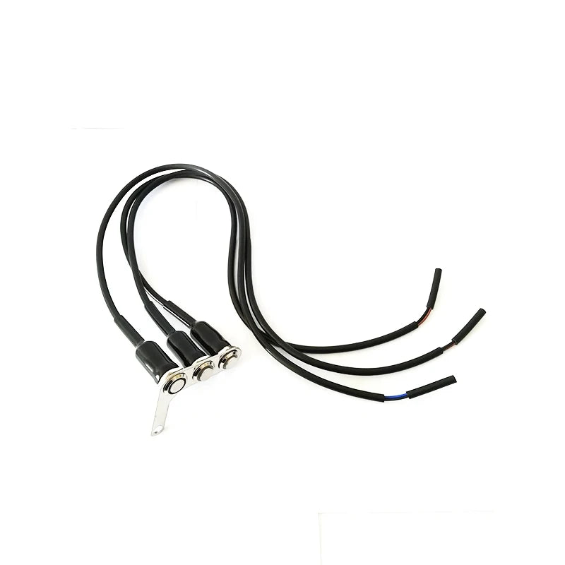 Left Motorcycle Switch Momentary Latch Button for Fog Light Horn Engine Kill Waterproof Sw