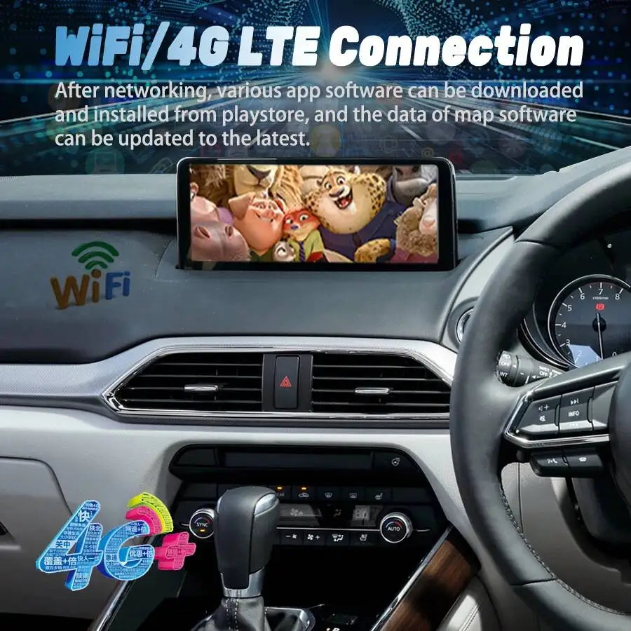10.25inch Android Car Radio Stereo Head Unit GPS Multimedia Player For Mazda CX9 CX-9 2016 | AUTOKITSHOP
