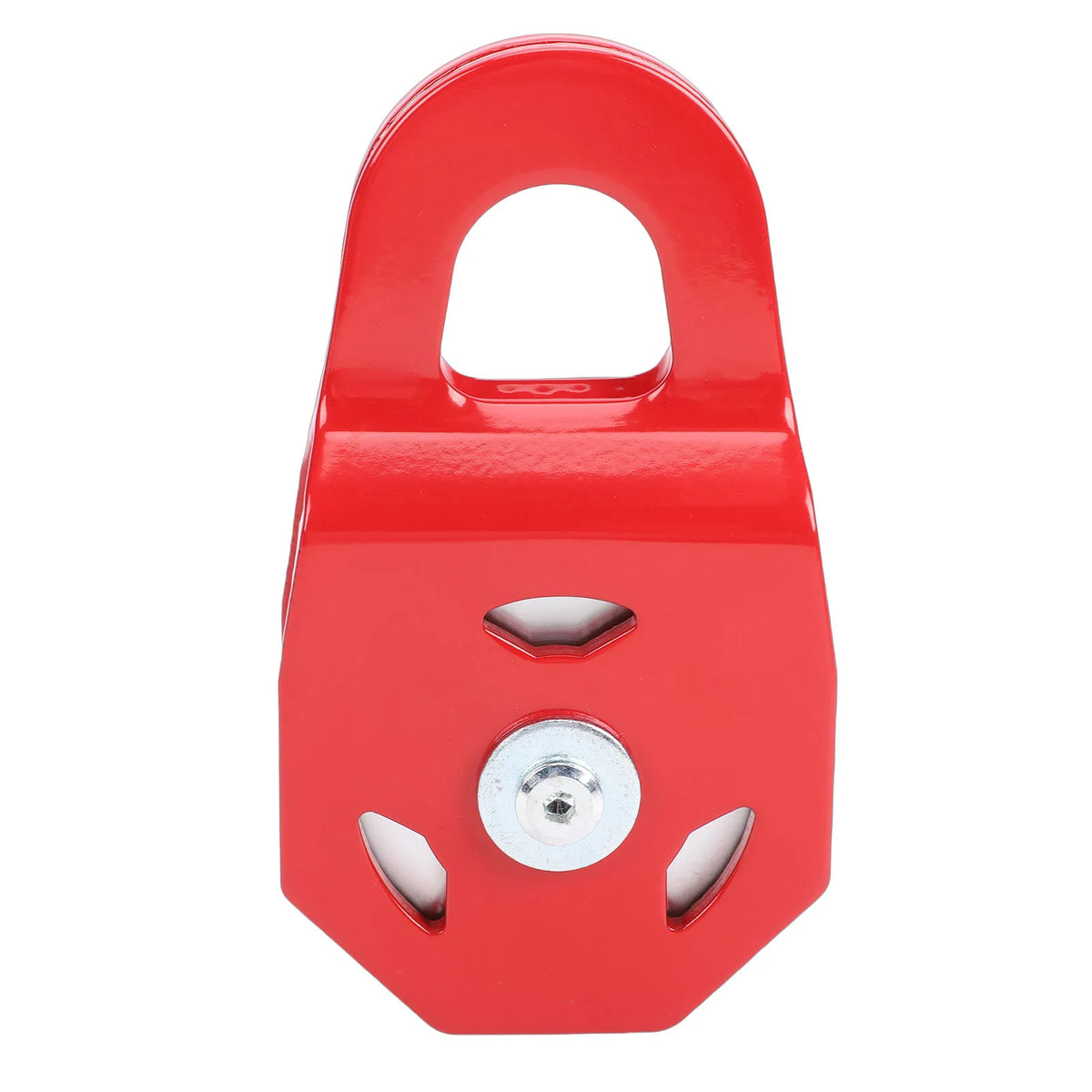 Winch Snatch Block 8 Ton Red Heavy Duty Multifunctional Towing Winch Snatch Block Pulley for Tru - Automotive LED Light