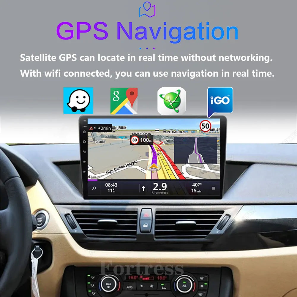 Android 16 carplay For BMW X1 E84 2009-2012 Car Radio Multimedia Video Players Android Aut