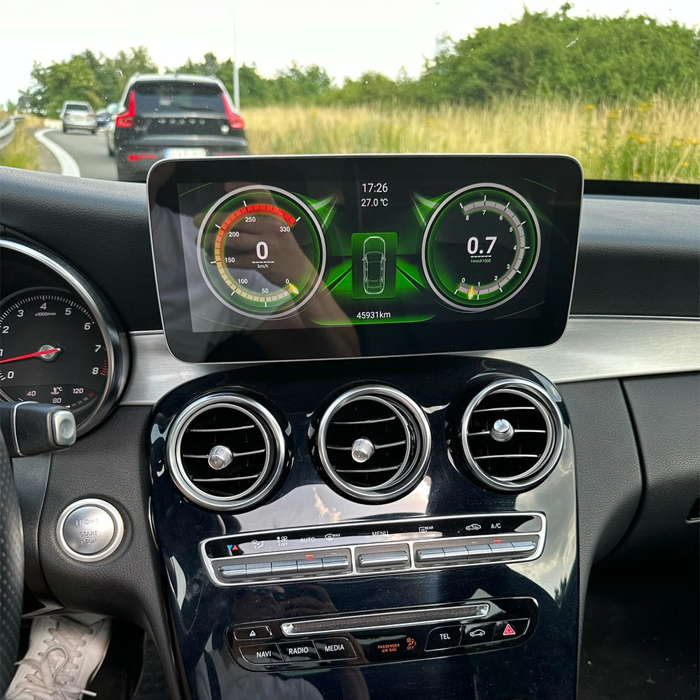 Android 13 Carplay For MERCEDES BENZ C200 C220 C260 C63 W205 Car GPS Navigation Stereo Rad