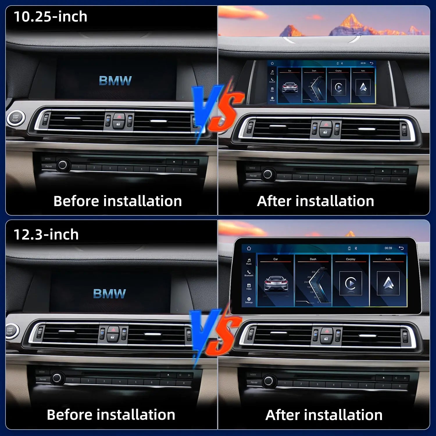 LED Interior Light Kit for BMW F03 F01 F04 - Canbus Error-Free Interior Bulbs