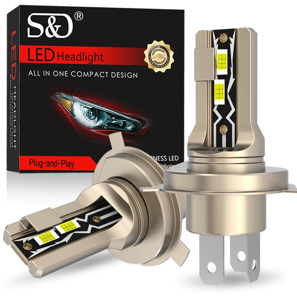 30000LM H4 Led Headlight Canbus Led H4 Auto Headlamp Turbo LED H4 9003 High Low Beam Headl