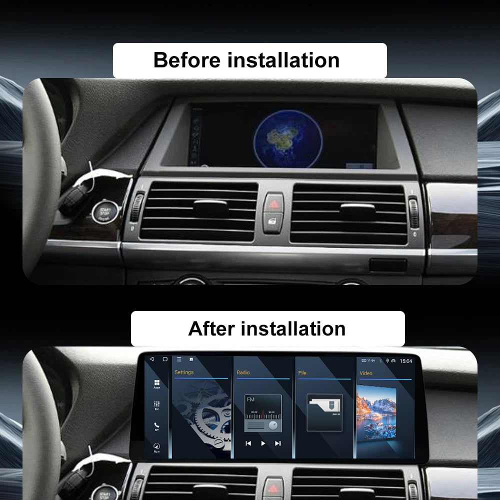 Wifi Car Radio GPS Navigation Android 16 Multimedia Player 4G LHD For BMW X5 E70 X6 E71 20