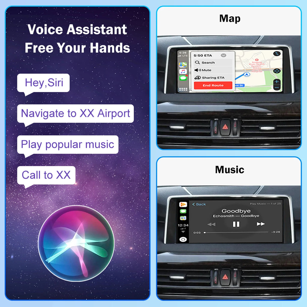 Wireless CarPlay Android Auto module For BMW NBT、CIC 1 2 3 4 5 7 Series F20 F21 F23 F30 F3