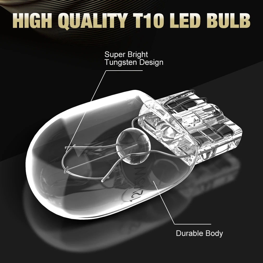 50-Piece LED Interior Light Kit for W5W T10 - Canbus Error-Free Interior Bulbs
