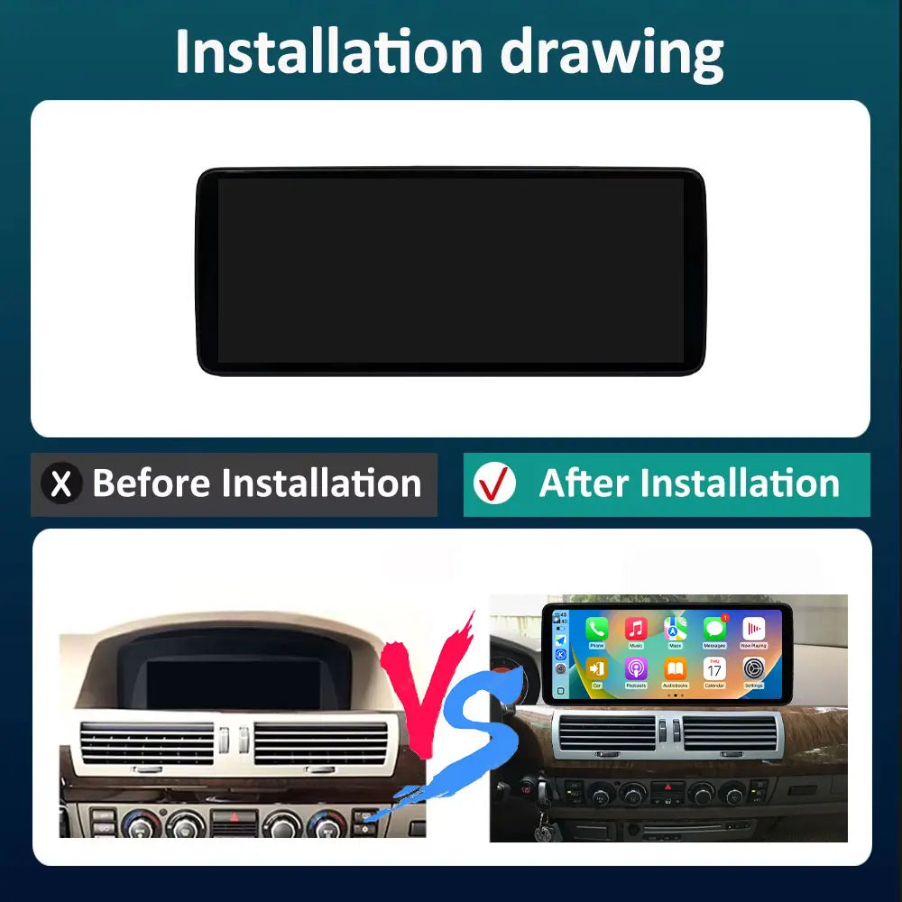 for BMW 7 SERIES E65 E66 2004 - 2008 CCC System Android 16 Carplay Car Video Multimedia Pl