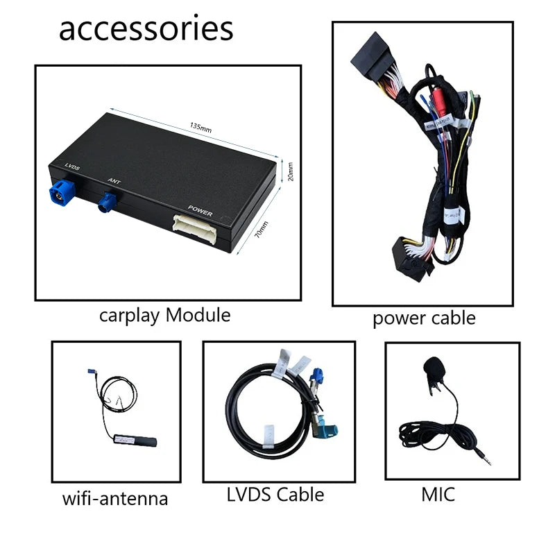 Wireless Carplay Android Auto Lossless Installation Interface For Audi A3 A4 A5 Q2 Q5L Q7