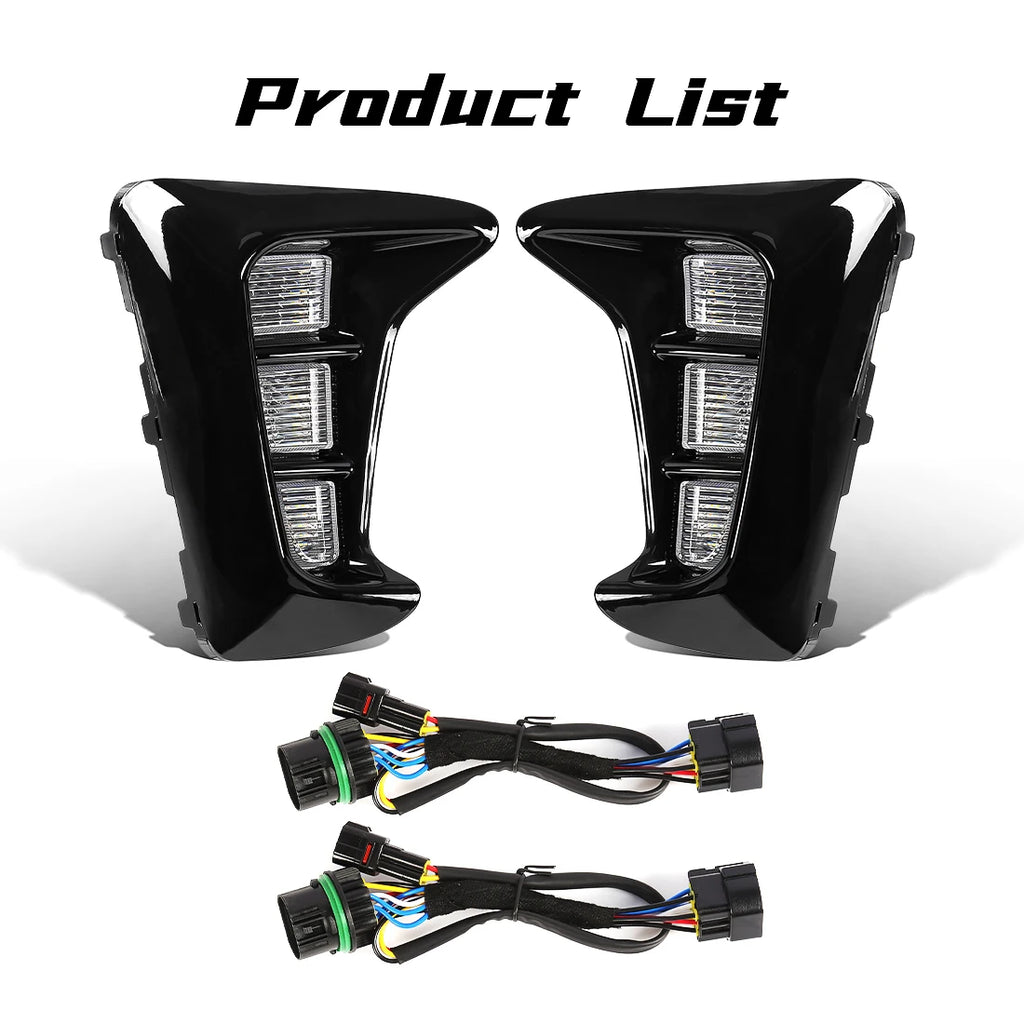 Led DRL For Kia Pegas 2018 2019 Daytime Running Lights Dynamic Turn Signal Fog Lamps Auto  | AUTOKITSHOP