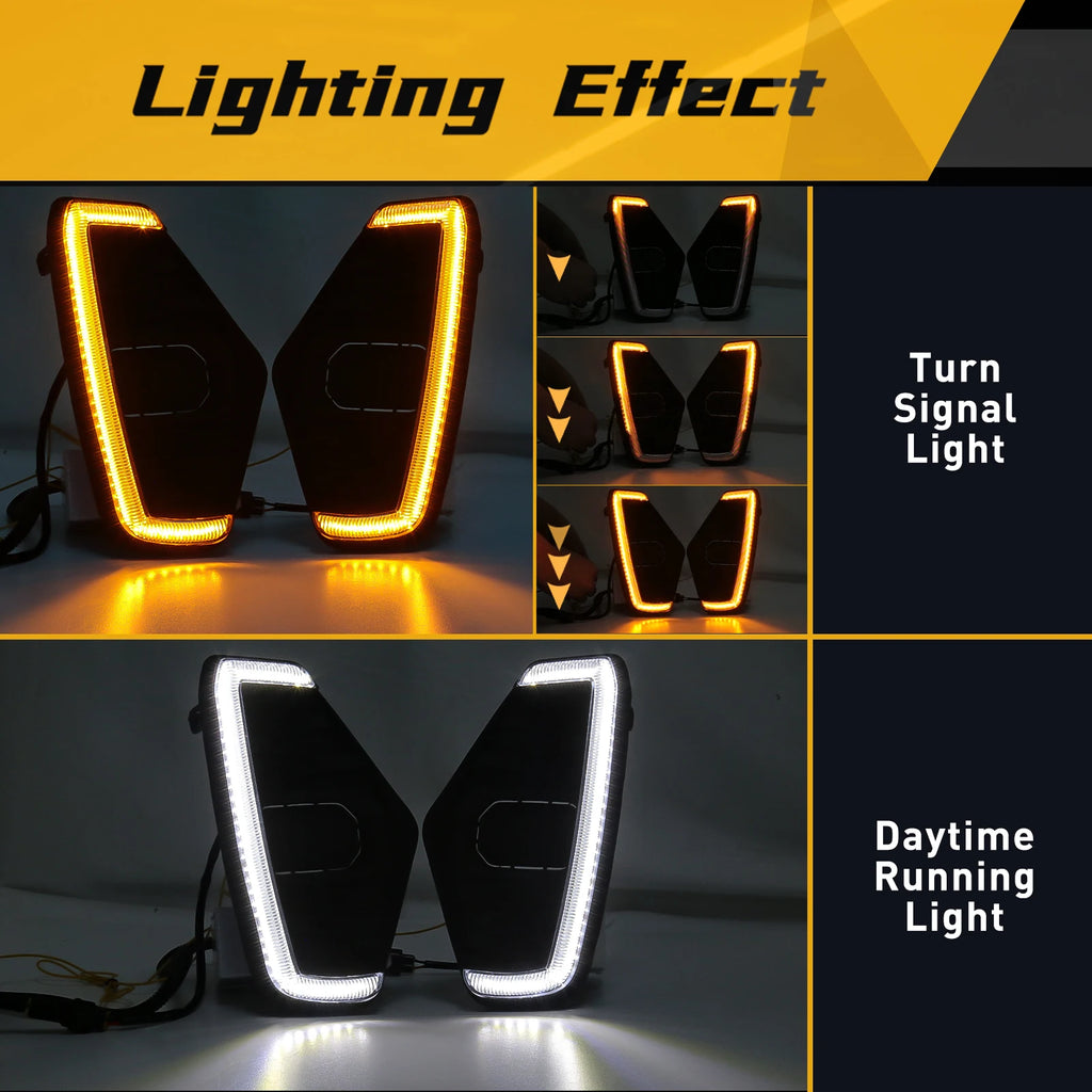 LED Fog Lamp DRL Daytime Running Light For Nissan Navara NP300 Frontier 2020 2021 2022 Dri | AUTOKITSHOP