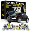 LED Interior Light Kit for Alfa Romeo Giulietta Mito 156 159 SW 147 166 Stelvio Accessories - Canbus Error-Free Bulbs...