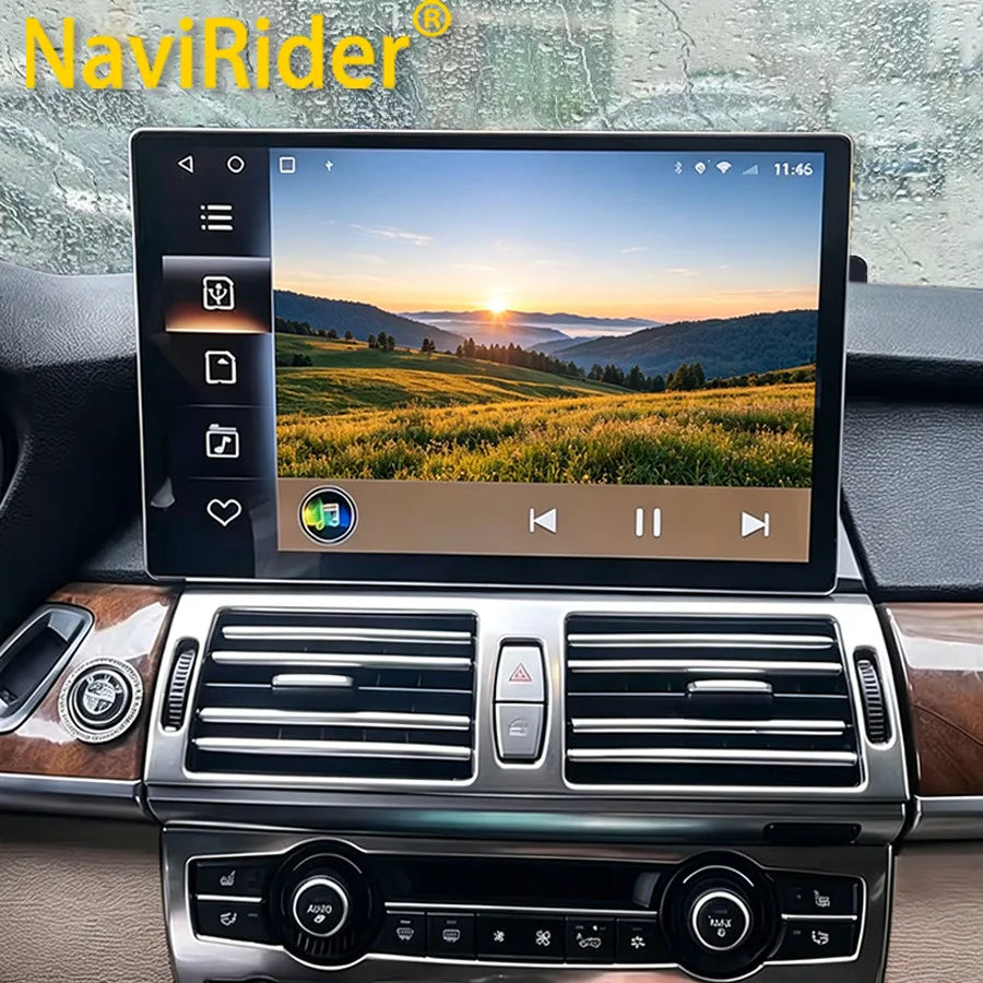 S 13.3inch Android 15 Carplay Auto Car Radio For Bmw X5 E70 X6 E71 CCC CIC Autoradio Stere | AUTOKITSHOP