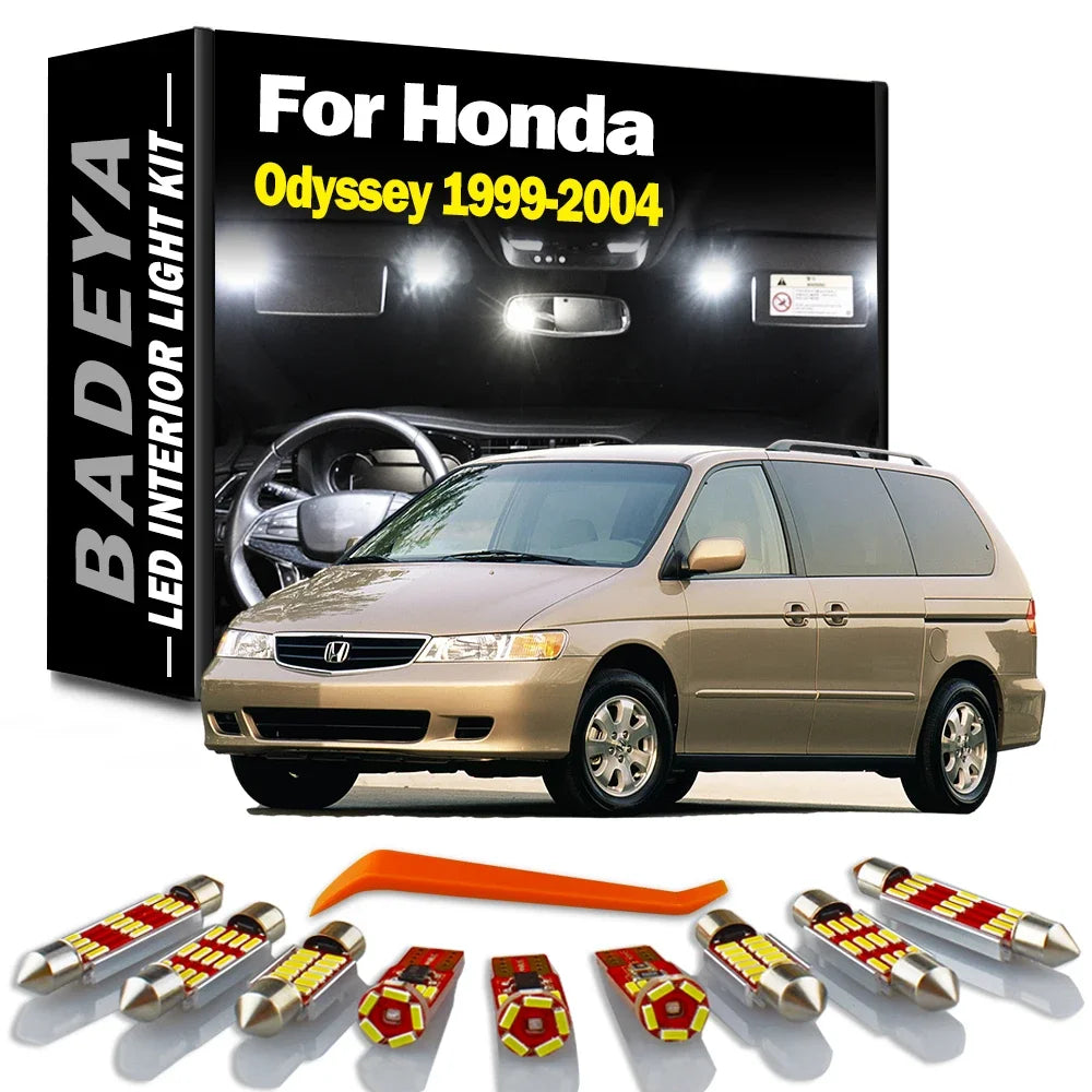 13-Piece LED Interior Light Kit for Honda Odyssey MK2 - Canbus Error-Free Bulbs | AUTOKITSHOP