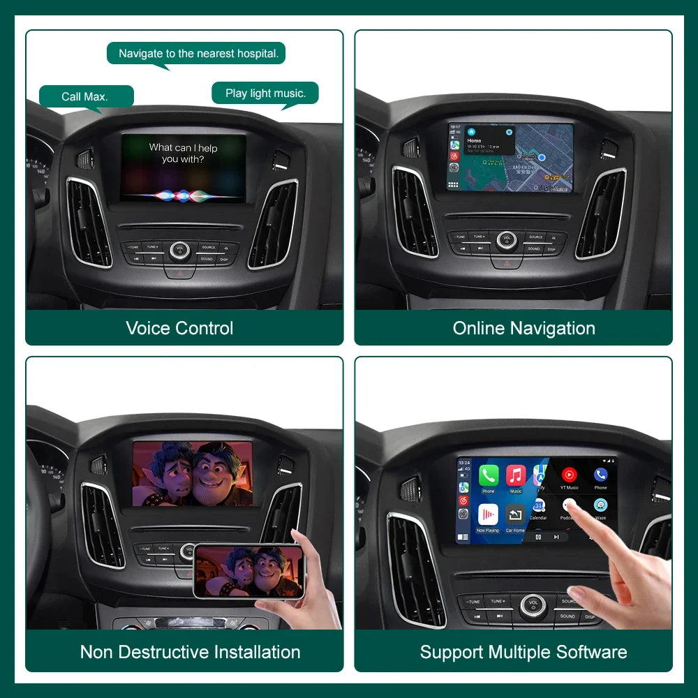 Wireless CarPlay For Ford Explorer Fusion Mondeo Mustang F-150 Fiesta Flex with Sync 2 Sys