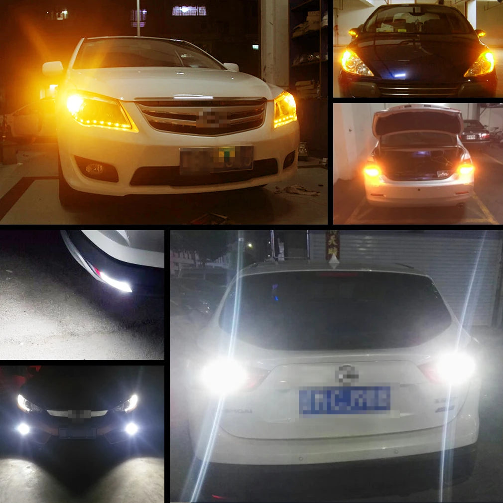 50W PY21W BAU15S LED P21W BA15S 8000LM T20 7440 W21W T25 3156 LED Bulb R5W R10W 84SMD 2016
