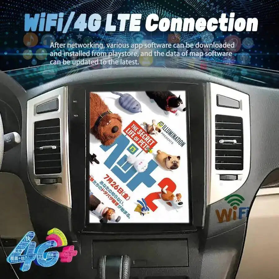 12.1inch For Mitsubishi Pajero Sport V93 V97 V98 2007-2020 Vertical Screen Car Radio GPS N