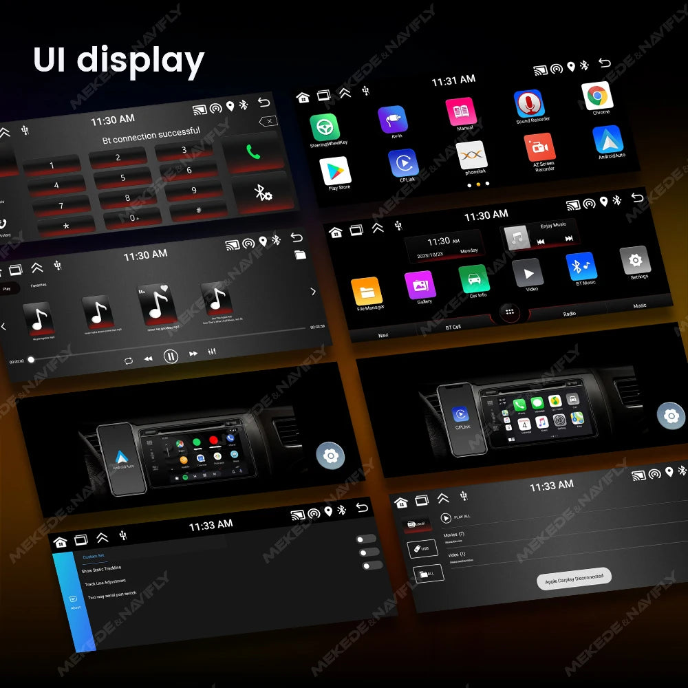 5.2inch Android 13 1DIN Touch Screen Car Radio For Universal Autoradio Multimedia Video Pl