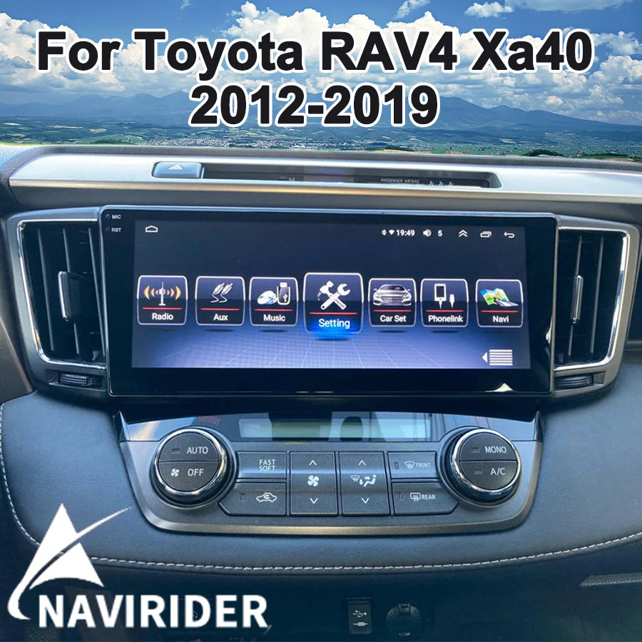 10.25" Android Screen For Toyota RAV4 RAV 4 Xa40 2012-2019 Stereo GPS Carplay Autoradio Ca