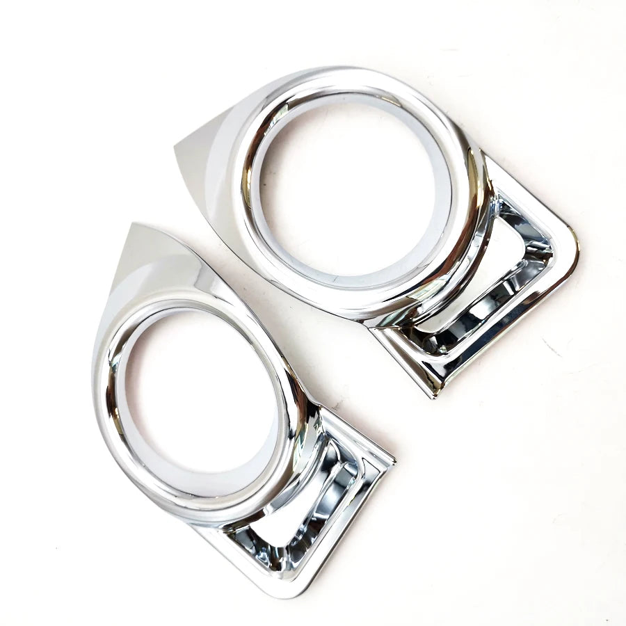 2x Car Chrome Front Fog Light Lamp Cover Trim Kit For 2014-16 Toyota Highlander