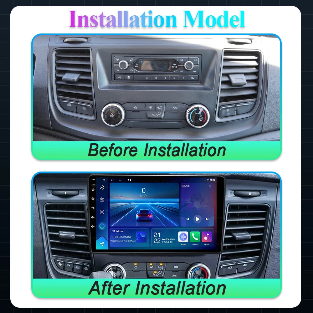 For Ford Transit Custom 350 Transit V363 2020-2022 Android 16 Auto Radio WIFI 5G Multimedi | AUTOKITSHOP