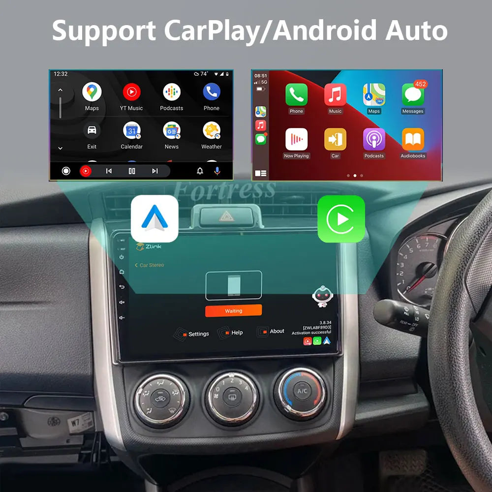 Car Radio Android 16 For Toyota Corolla Axio 2 Fielder 3 E160 2012 - 2021 Qualcomm BT Navi