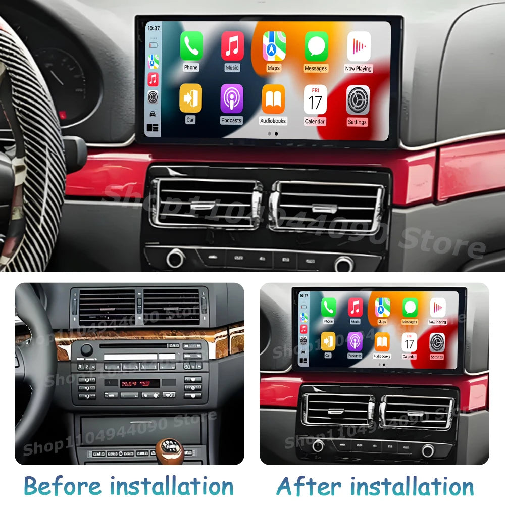 Carplay Android Auto for BMW 3 Series E46 1998 - 2004 Car Accessories Display Screen Multi
