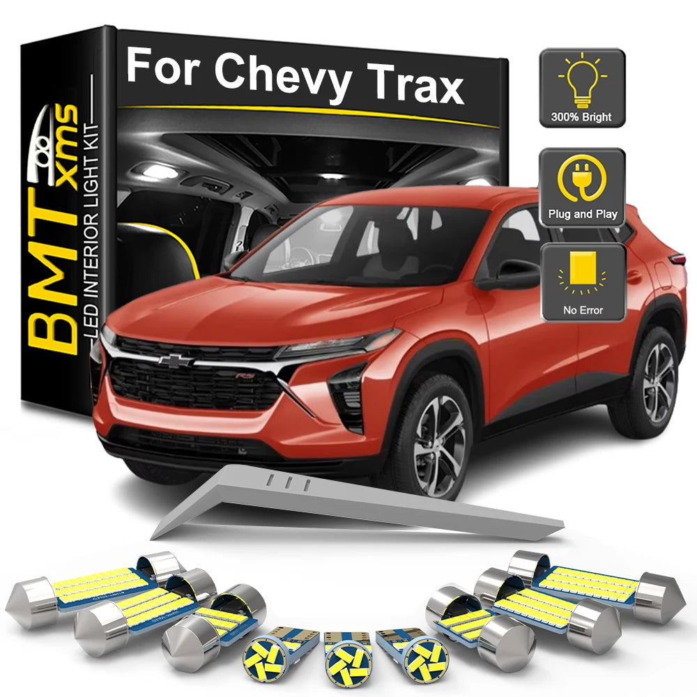 6-Piece LED Interior Light Kit for Chevrolet Chevy Trax Crossover - Canbus Error-Free Bulbs | AUTOKITSHOP