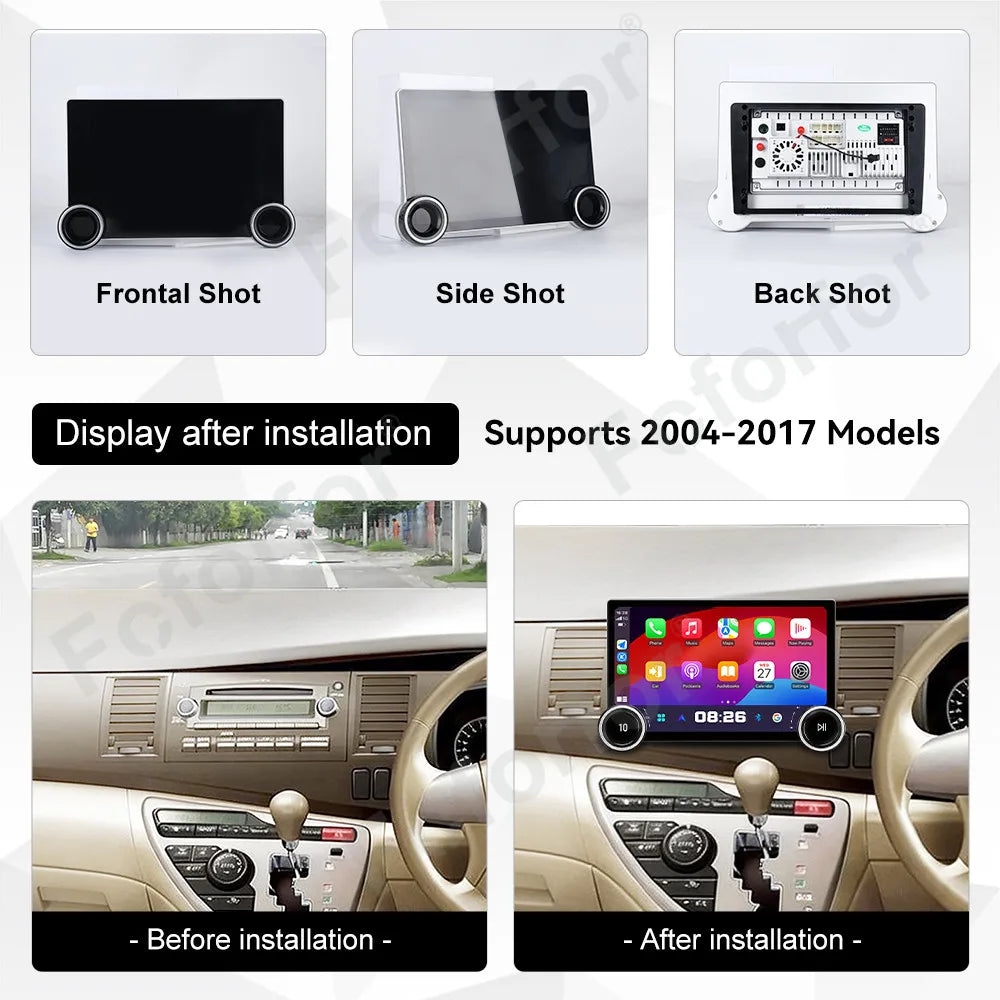 Premium HD Touch Screen 11.5 Inch Android 15 Car Stereo Wireless CarPlay GPS Navigation Mu