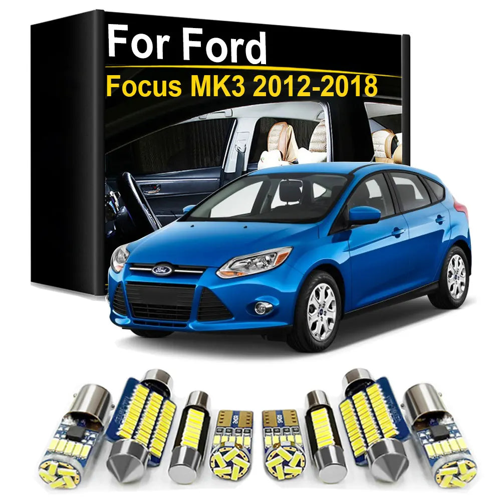 LED Interior Light Kit for Ford Focus 3 MK3 ST - Canbus Error-Free Bulbs | AUTOKITSHOP
