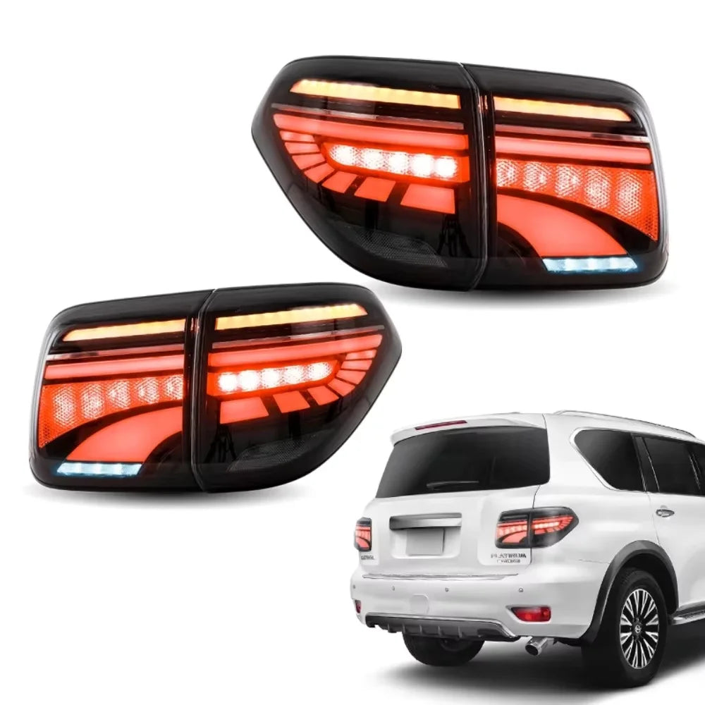 Car LED Tail Light For Nissans Patrol Y62 2012-2019 Brake Light Turn Signal LED Taillight