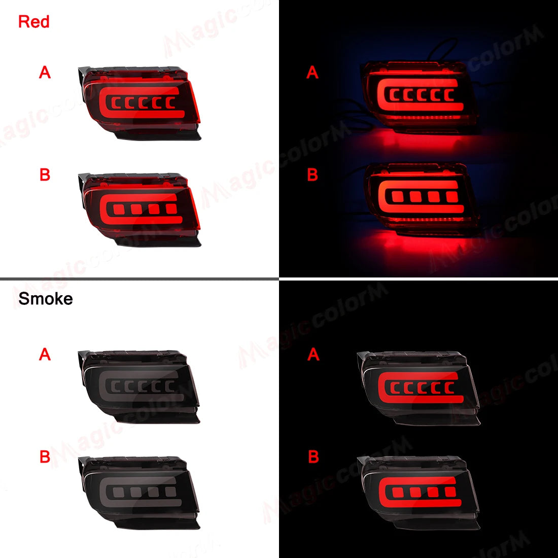 LED Rear Bumper Reflector For Toyota Land Cruiser Prado 150 LC150 FJ150 GRJ150 2010 - 2020 | AUTOKITSHOP