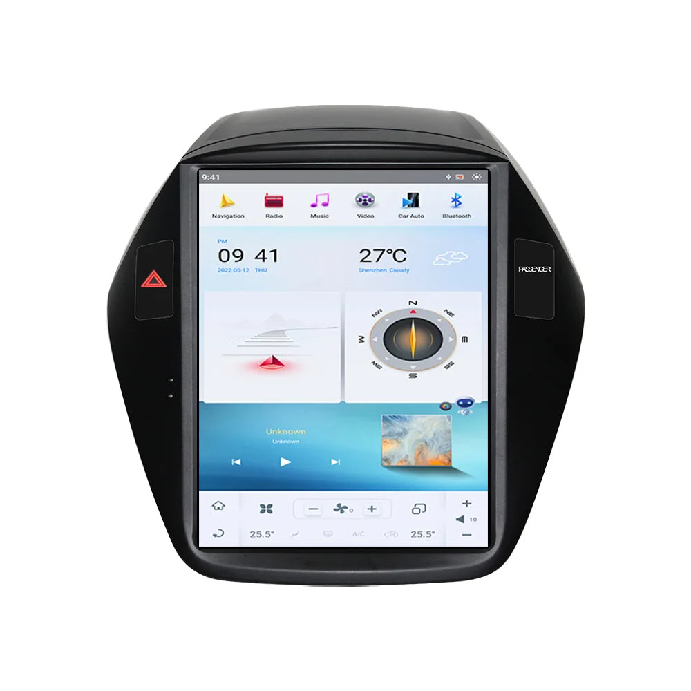 Qualcomm 665 Auto Stereo Android 13 Car Radio Screen For Hyundai ix35 2009-2016 GPS Naviga