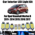 Canbus Car LED Interior Trunk Light Kit For Opel Vauxhall Meriva B 2011- 2014 2015 2016 20