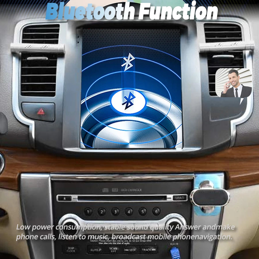 GPS Navi Carplay 10.4inch Vertical Screen Stereo 4G Android 15 Car Radio For Nissan Teana
