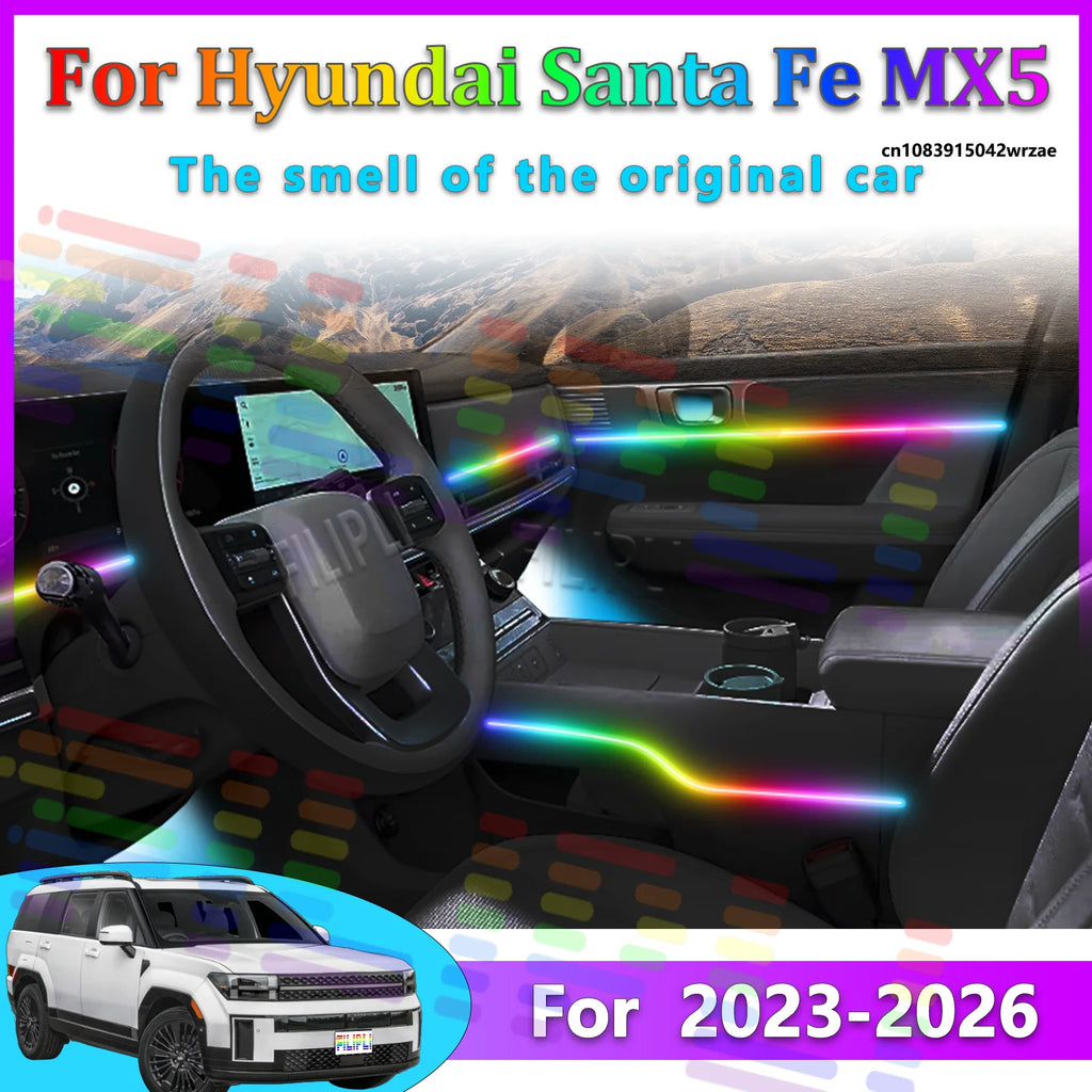 64 RGB - Neon Strip - for Hyundai MX5 - App Control - Car Interior Lighting | AUTOKITSHOP