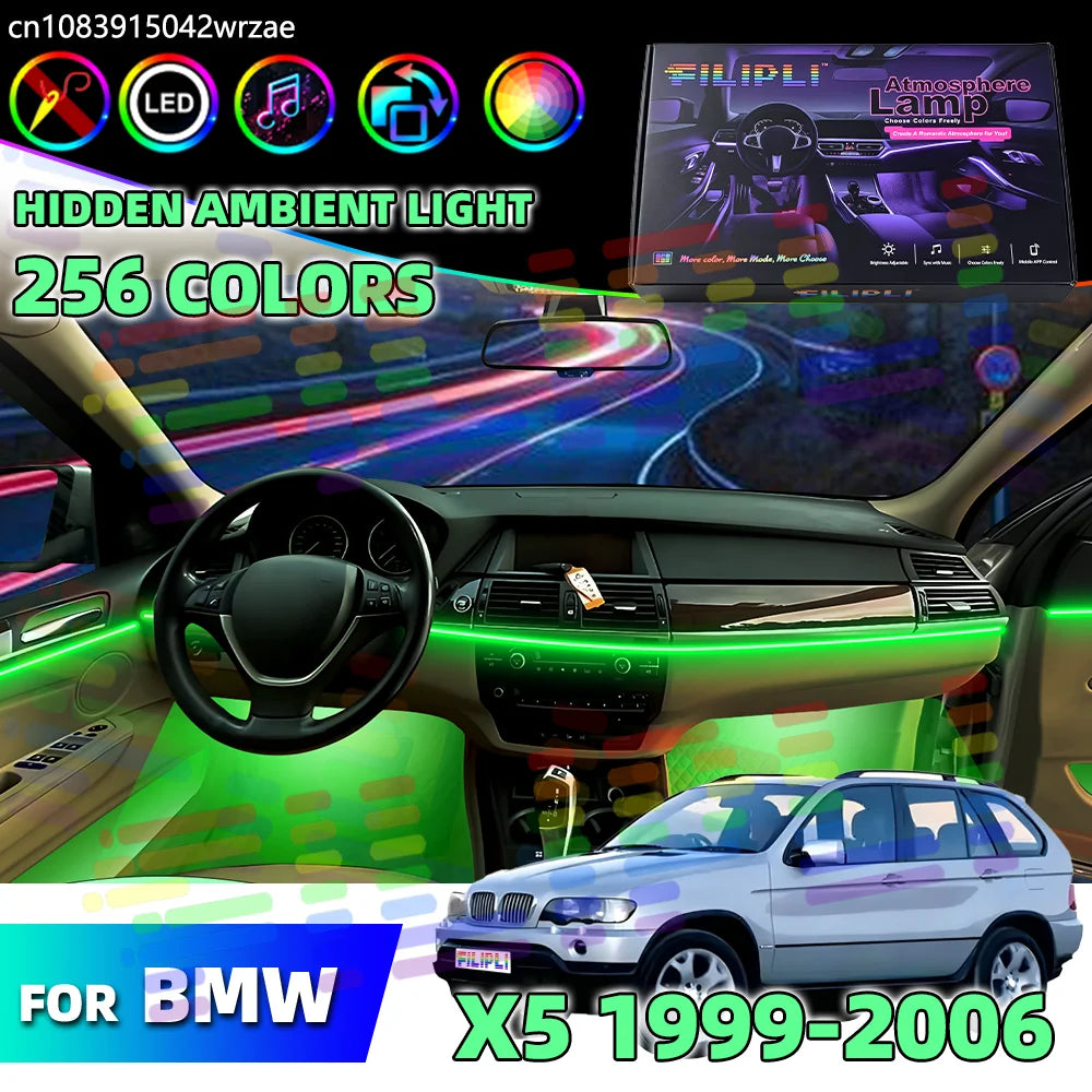 64RGB - Ambient Light - for BMW E53 X5 - App Control - Car Interior Lighting | AUTOKITSHOP