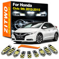 11Pcs Car LED Bulb For Honda Civic MK9 9th IX 2012 2013 2014 2015 LED Interior Dome Map Reading  - Canbus LED Car Light