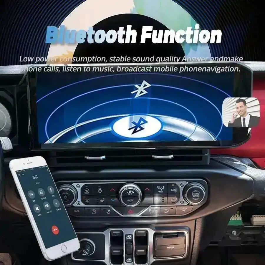Car Radio For Jeep Wrangler 2018-2022 CarPlay Autoradio GPS DSP Navigation 15inch Android  | AUTOKITSHOP
