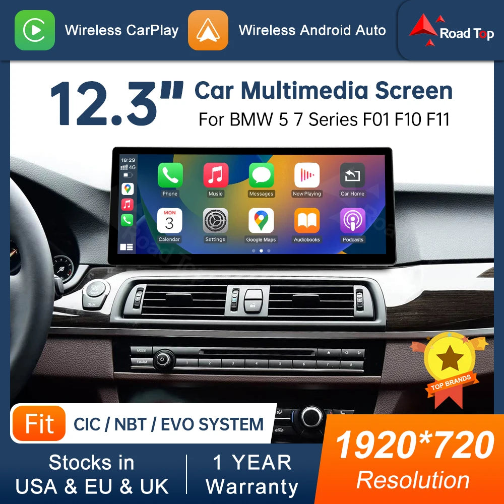 12.3'' CN Multimedia Display For BMW 7 Series 2016-2020 F01 NBT EVO System Touch Screen Wi | AUTOKITSHOP