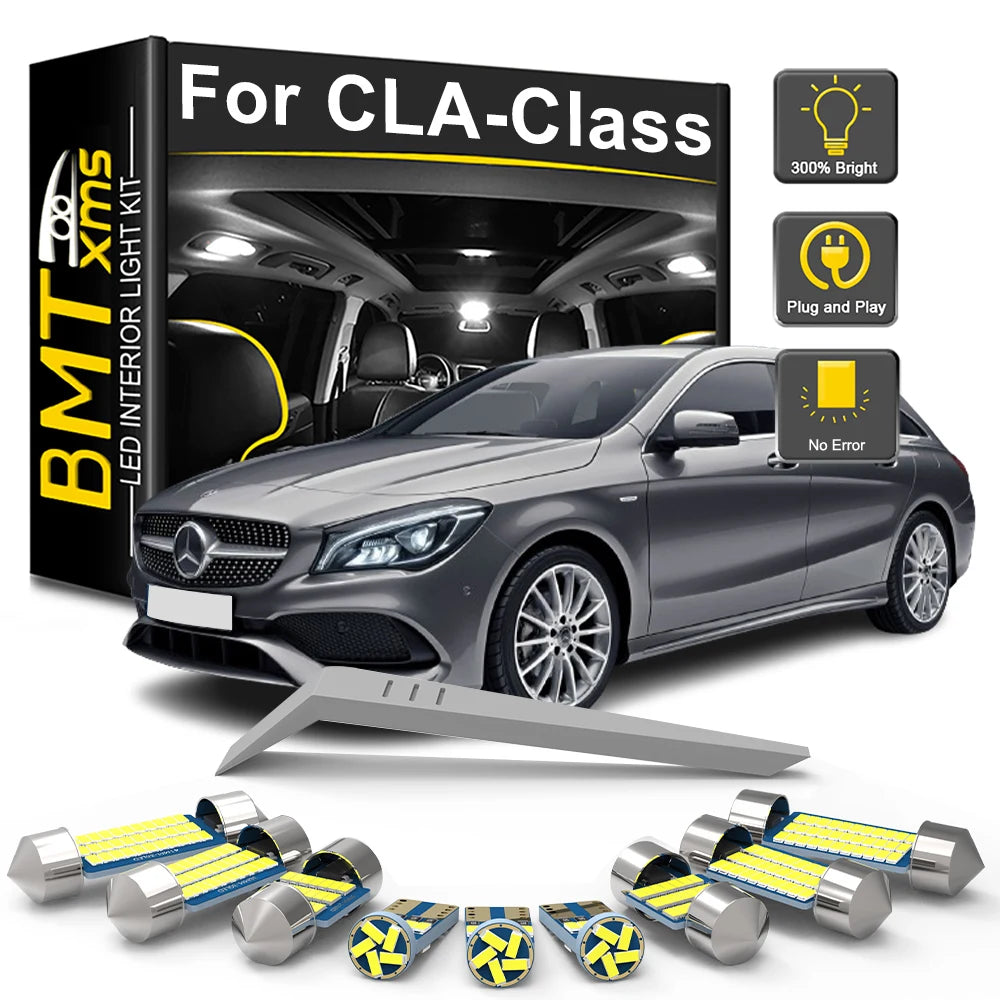 20-Piece LED Interior Light Kit for Mercedes Benz CLA-Class C117 Coupe - Canbus Error-Free Bulbs | AUTOKITSHOP