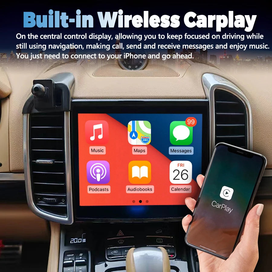 For Porsche Cayenne 2011-2017 PCM3.1 PCM4.0 Car Radio Multimedia Video Player GPS Navigati