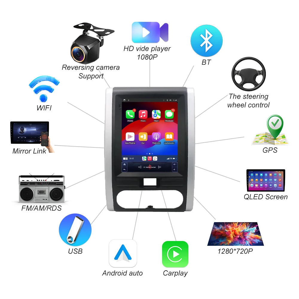 9.7 Inch Android 16 For Nissan X-trail X Trail 2 T31 Mx6 2007-2015 Car Radio Multimedia Au | AUTOKITSHOP