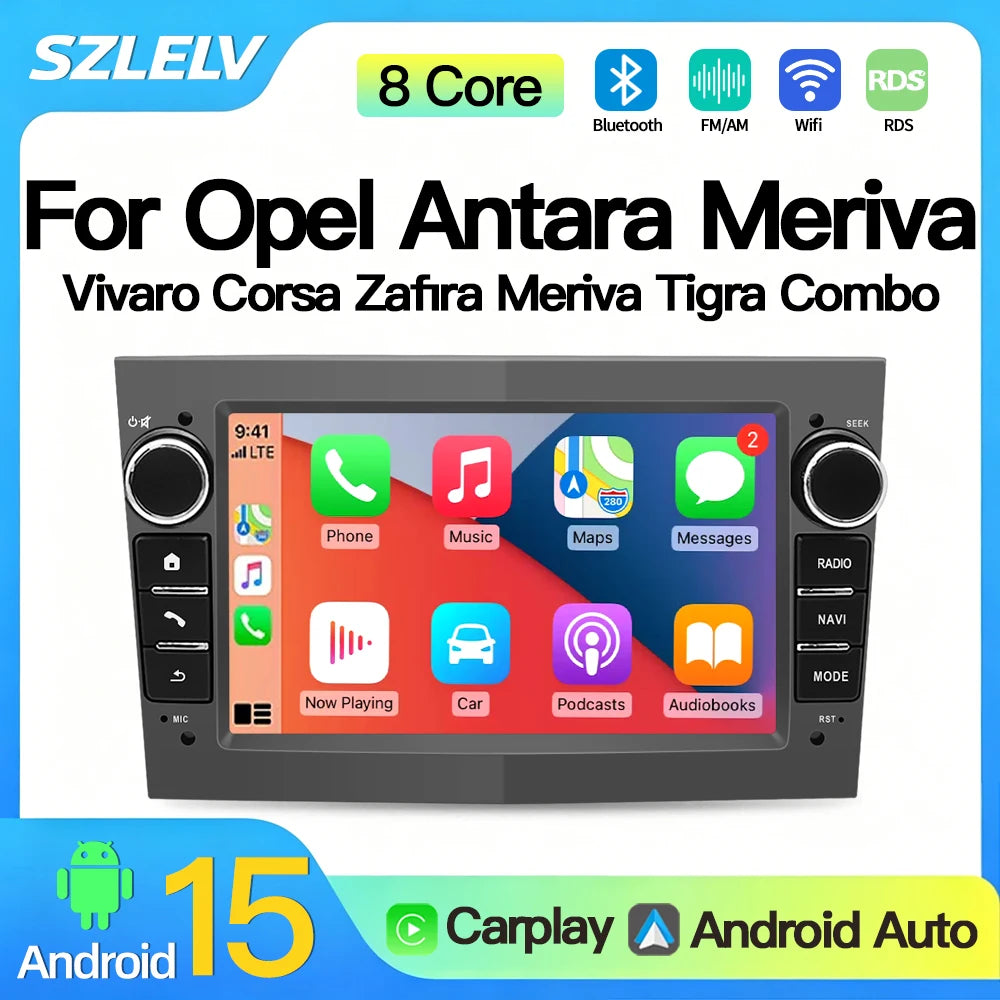 SZLELV Car Stereo For Opel Astra Antara Vectra Corsa Multimedia Player GPS WIFI Carplay An