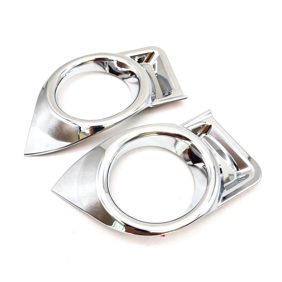 2x Car Chrome Front Fog Light Lamp Cover Trim Kit For 2014-16 Toyota Highlander