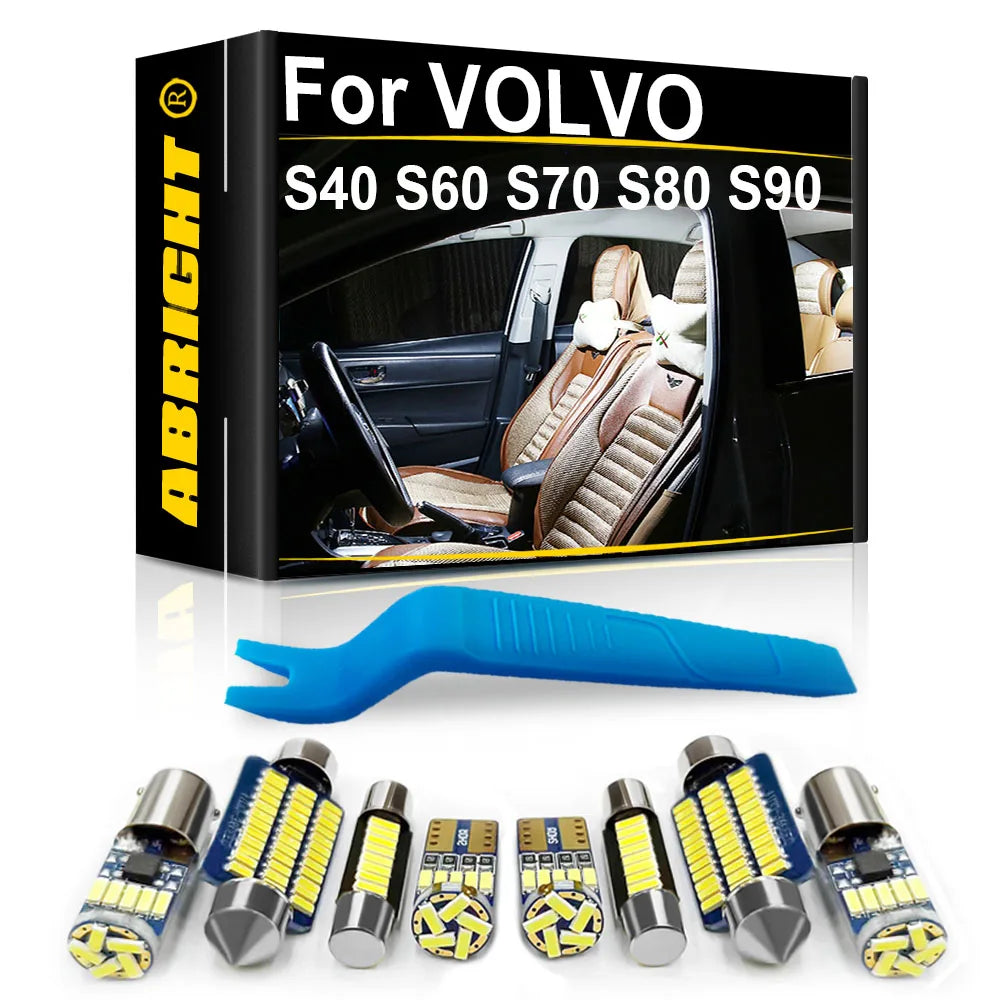 LED Interior Light Kit for VOLVO 850 940 960 C30 C70 S40 S60 S70 S80 S90 - Canbus Error-Free Bulbs | AUTOKITSHOP
