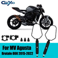 1 Pair Motorcycle Rearview Mirrors Off Road Wide Side Mirror With Screw 360° Adjustable Fo